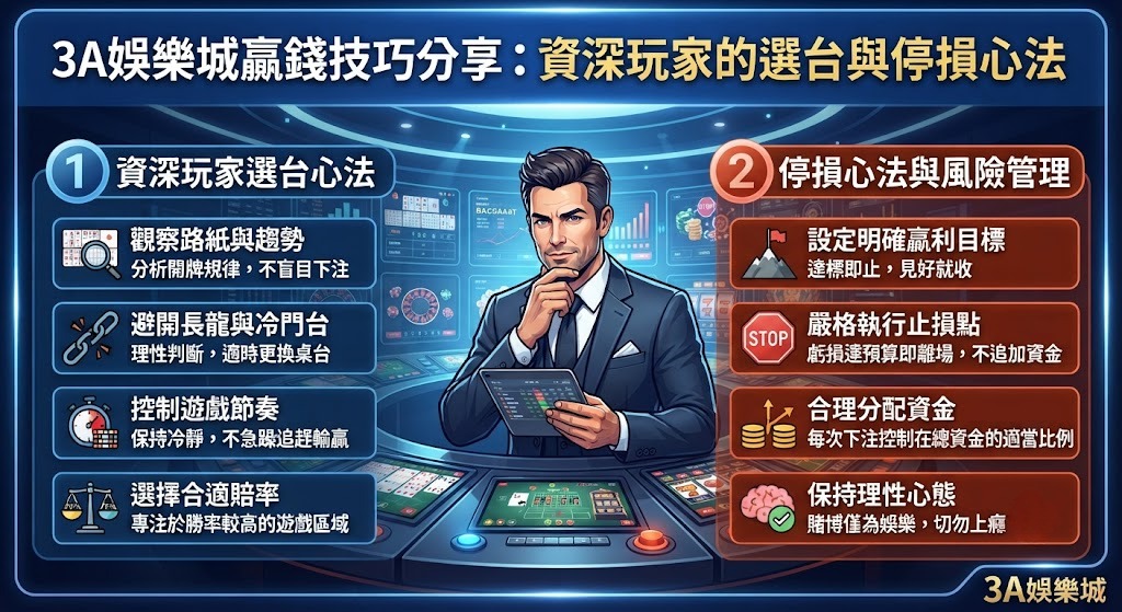 資深玩家的選台與停損心法